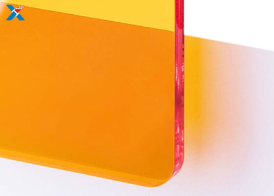 kaufen 3mm Leuchtstoff orange Acrylblatt färbte große Form PMMA täfelt online manufacture